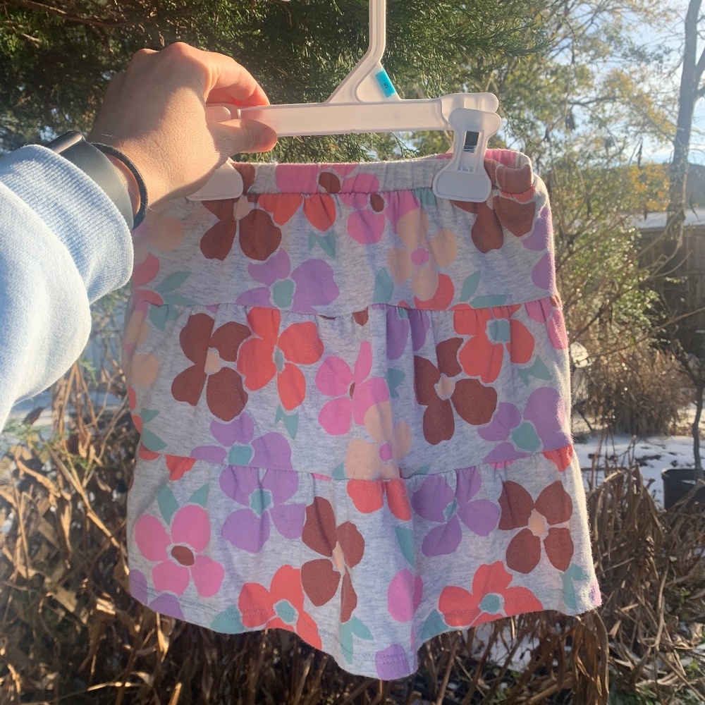 Jumping beans cartwheel scooter floral skort